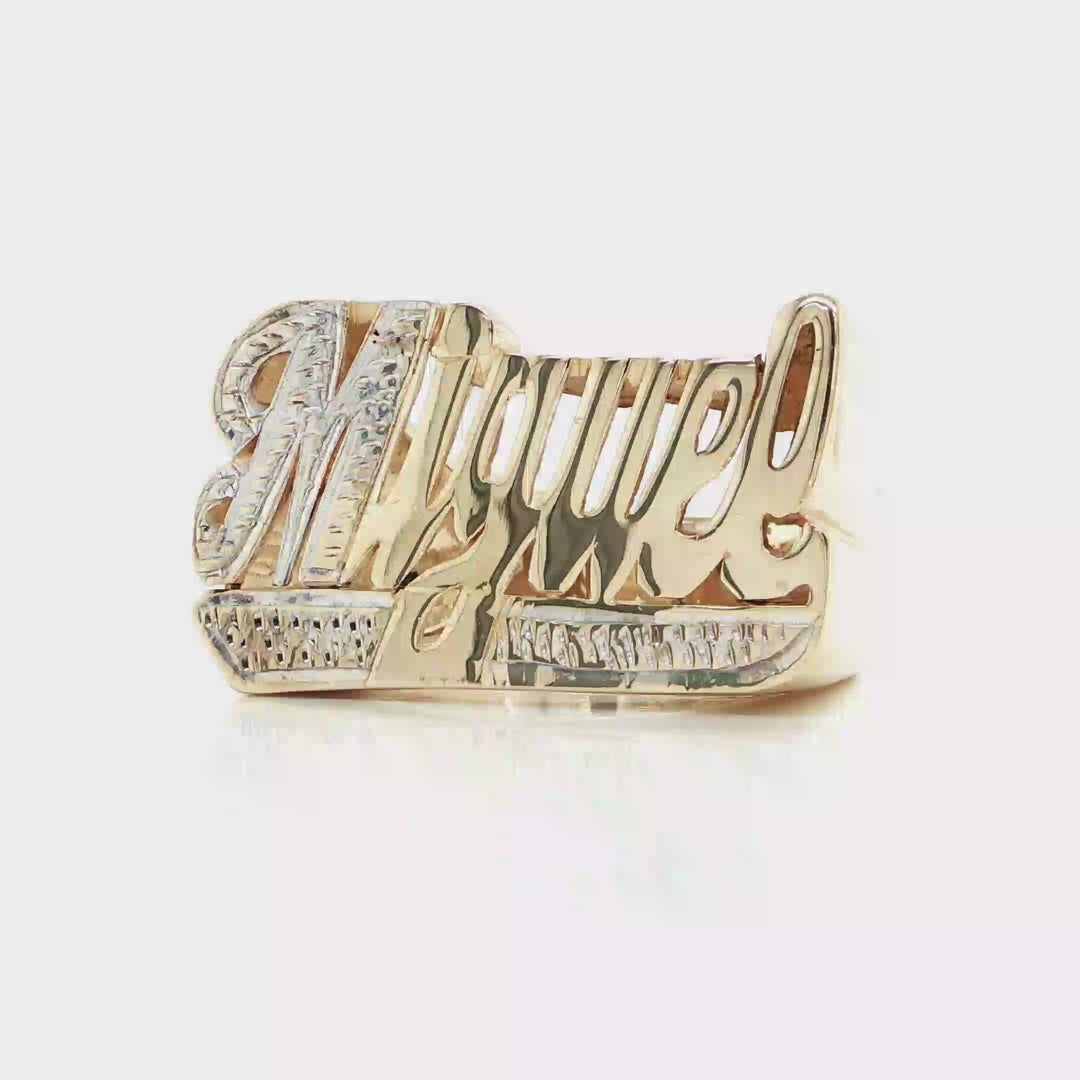 Name Rings in 14KT Gold