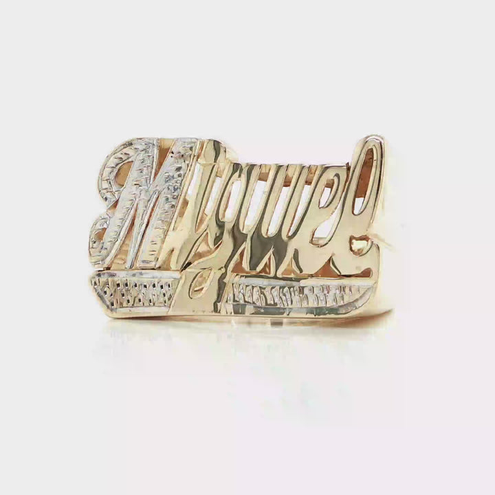 Name Rings in 14KT Gold