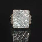 9 CT Baguette Diamond Mens Pinky Ring 10k Gold
