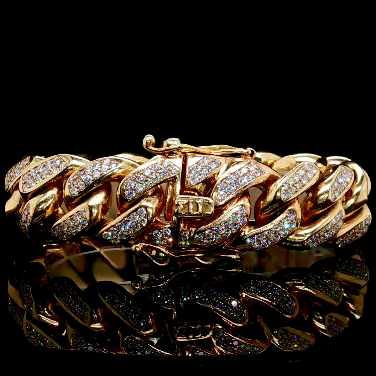 Solid 21MM 12 CT Cuban Bracelet 14K
