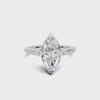Elegant 2 CT Marquise Solitaire Diamond Ring