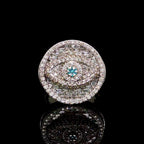 2 CT Diamond Mens Ring - Evil Eye