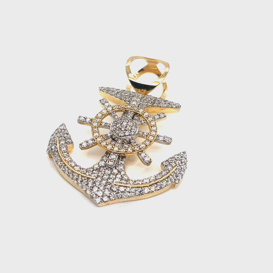 Anchor Diamond Pendant