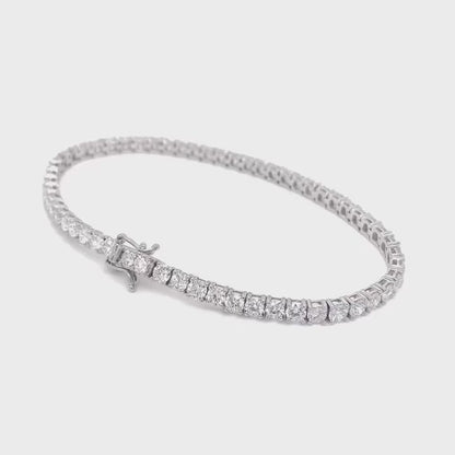 7 Pointer Lab Diamonds Tennis Bracelet