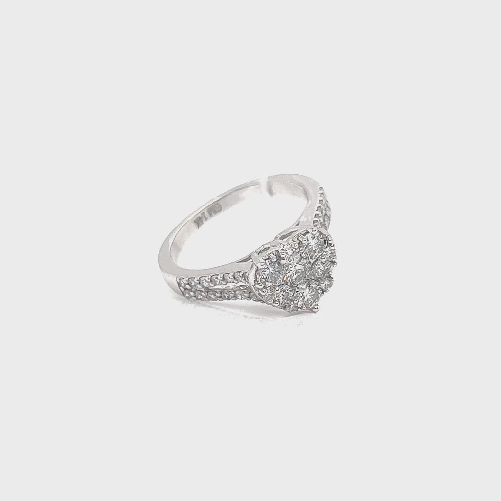 1.5CT Heart-Set Diamond Ring