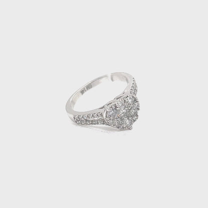 1.5CT Heart-Set Diamond Ring
