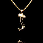 14K Gold Map of Italy Pendant
