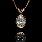 Oval Shape Diamond Pendant