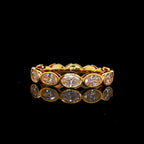 2.50CT Oval Diamond Engagement Eternity Band