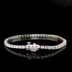 Lab Diamond Tennis Bracelet 7 Pointer