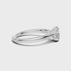 Classic 1 CT Oval Solitaire Lab Diamond Ring
