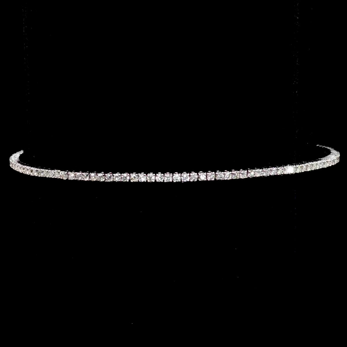 Natural Flexible Tennis Bangle 15pt 360 degrees