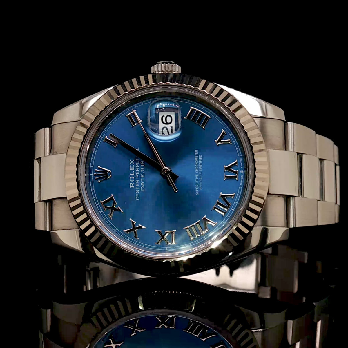 Steel Rolex Datejust 41MM Blue Dial