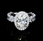 Oval-Cut Lab Diamond Engagement Ring