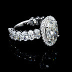 Oval-Cut Lab Diamond Engagement Ring