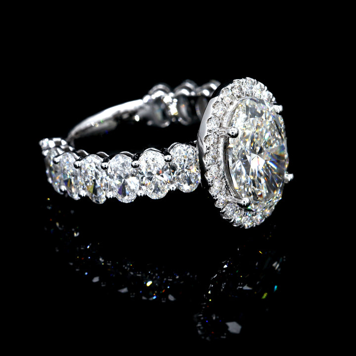 Oval-Cut Lab Diamond Engagement Ring