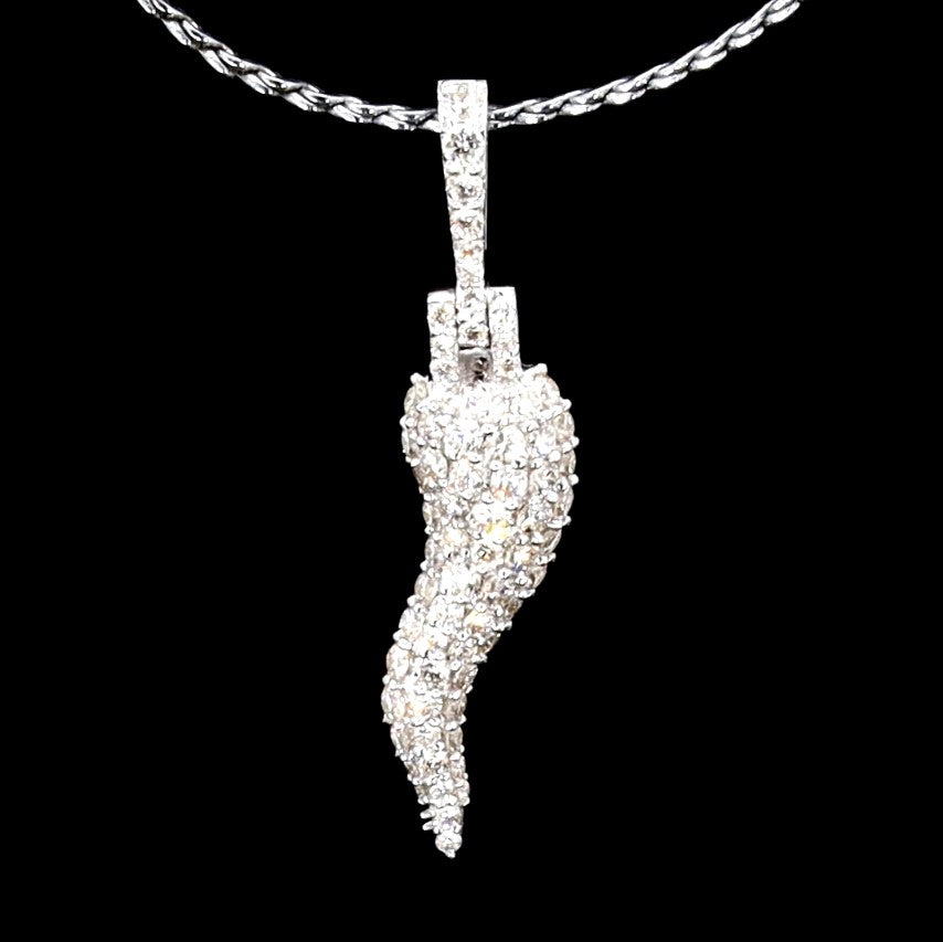 Small Diamond Italian Horn