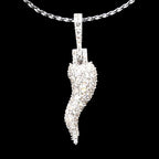 Small Diamond Italian Horn