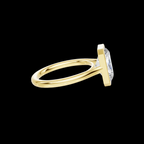 Modern 3 CT Radiant Cut Bezel Solitaire Ring