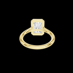 Modern 3 CT Radiant Cut Bezel Solitaire Ring