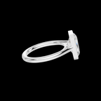 Modern 3 CT Radiant Cut Bezel Solitaire Ring