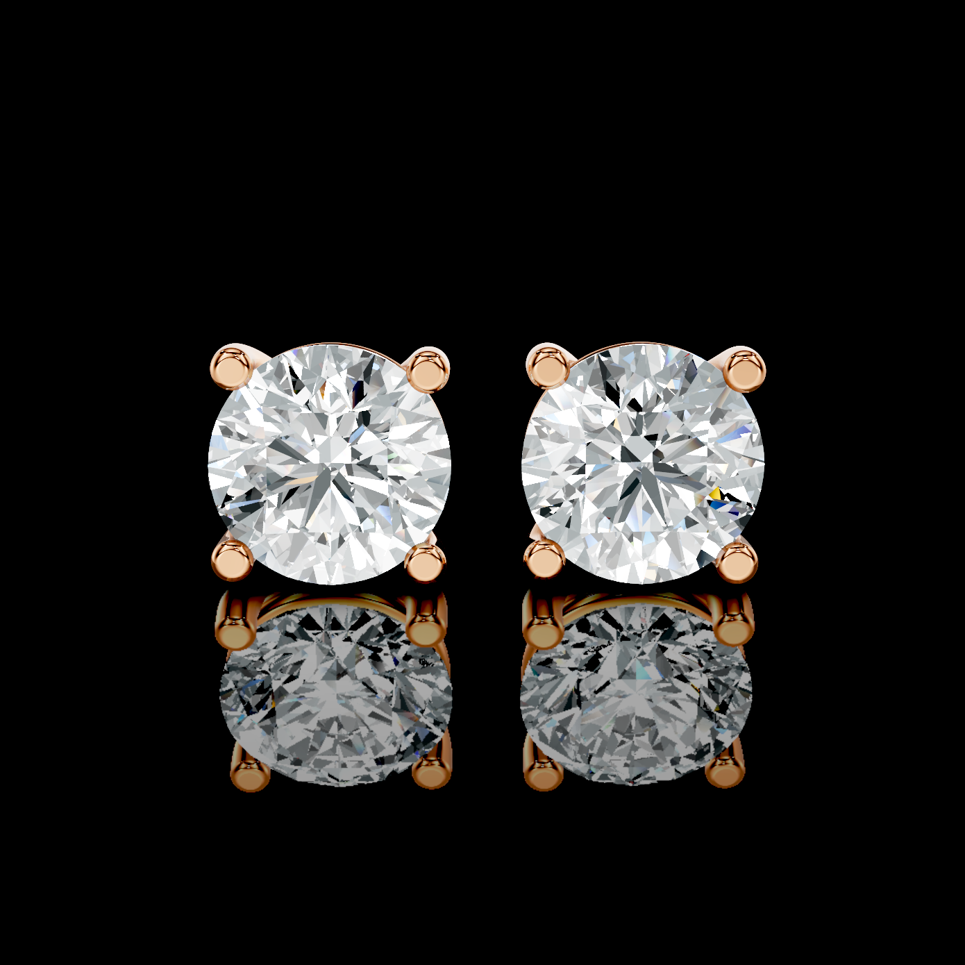 2CT Lab Diamond Studs
