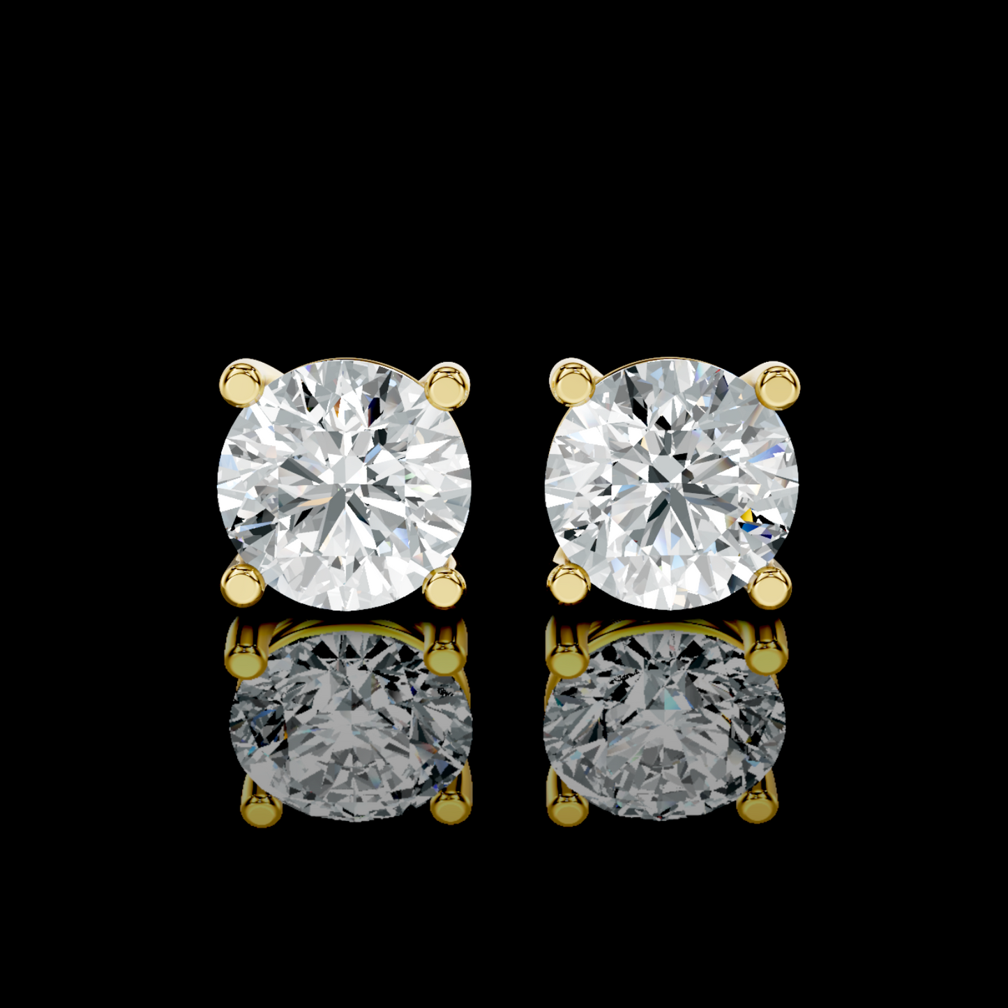 2CT Lab Diamond Studs