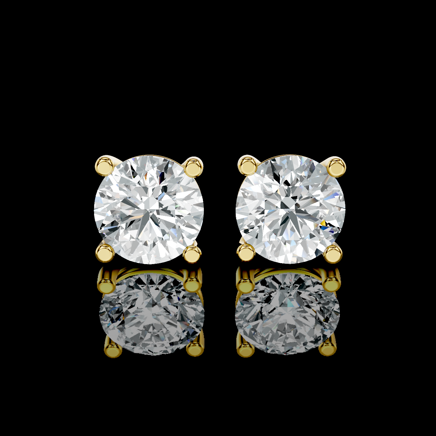 2CT Lab Diamond Studs