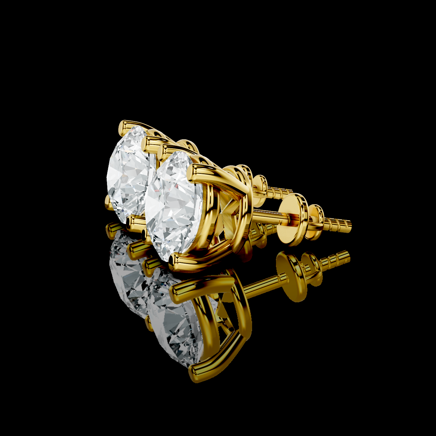 2CT Lab Diamond Studs