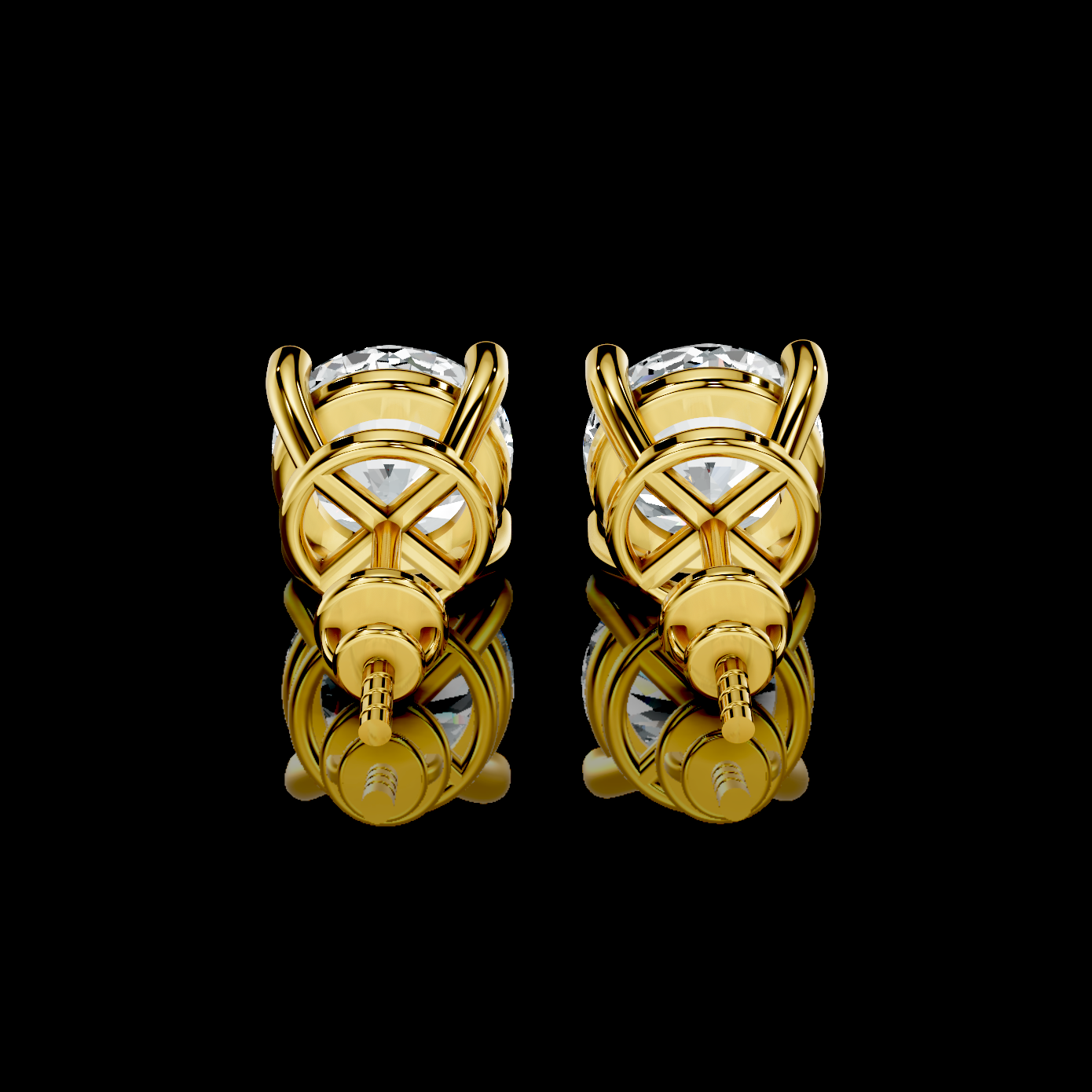 2CT Lab Diamond Studs