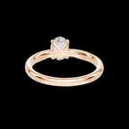 Classic 1 CT Oval Solitaire Lab Diamond Ring