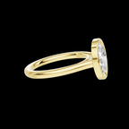 Modern 2.2 CT Oval Bezel Solitaire Ring