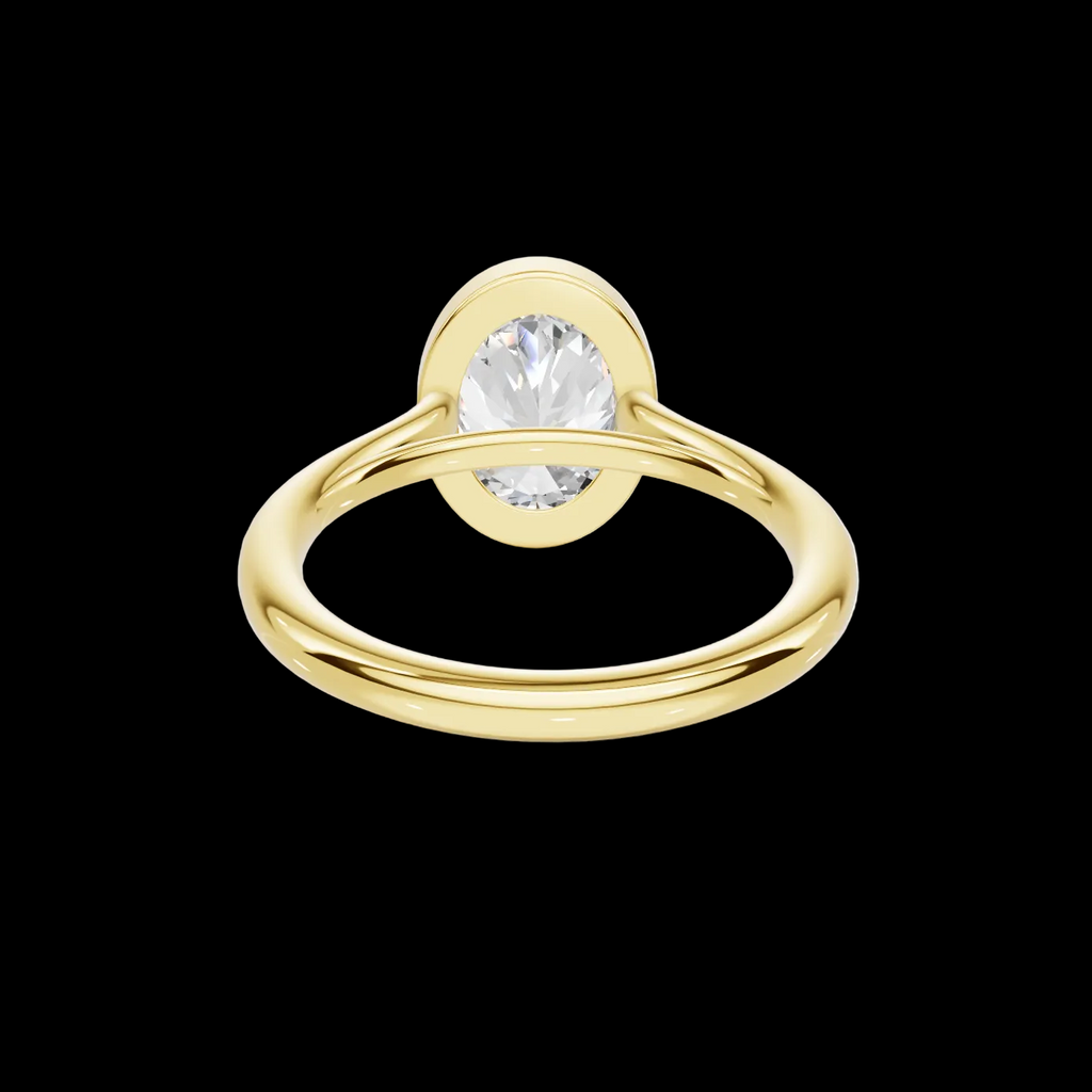 Modern 2.2 CT Oval Bezel Solitaire Ring