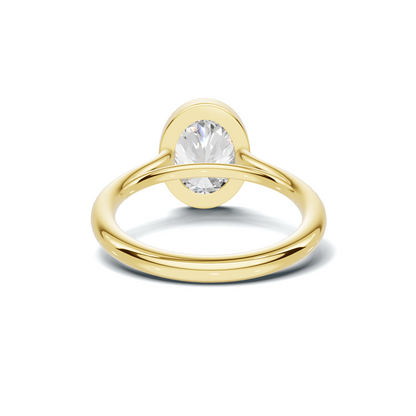 Modern 2.2 CT Oval Bezel Solitaire Ring