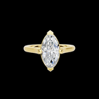 Elegant 2 CT Marquise Solitaire Diamond Ring