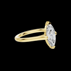 Elegant 2 CT Marquise Solitaire Diamond Ring