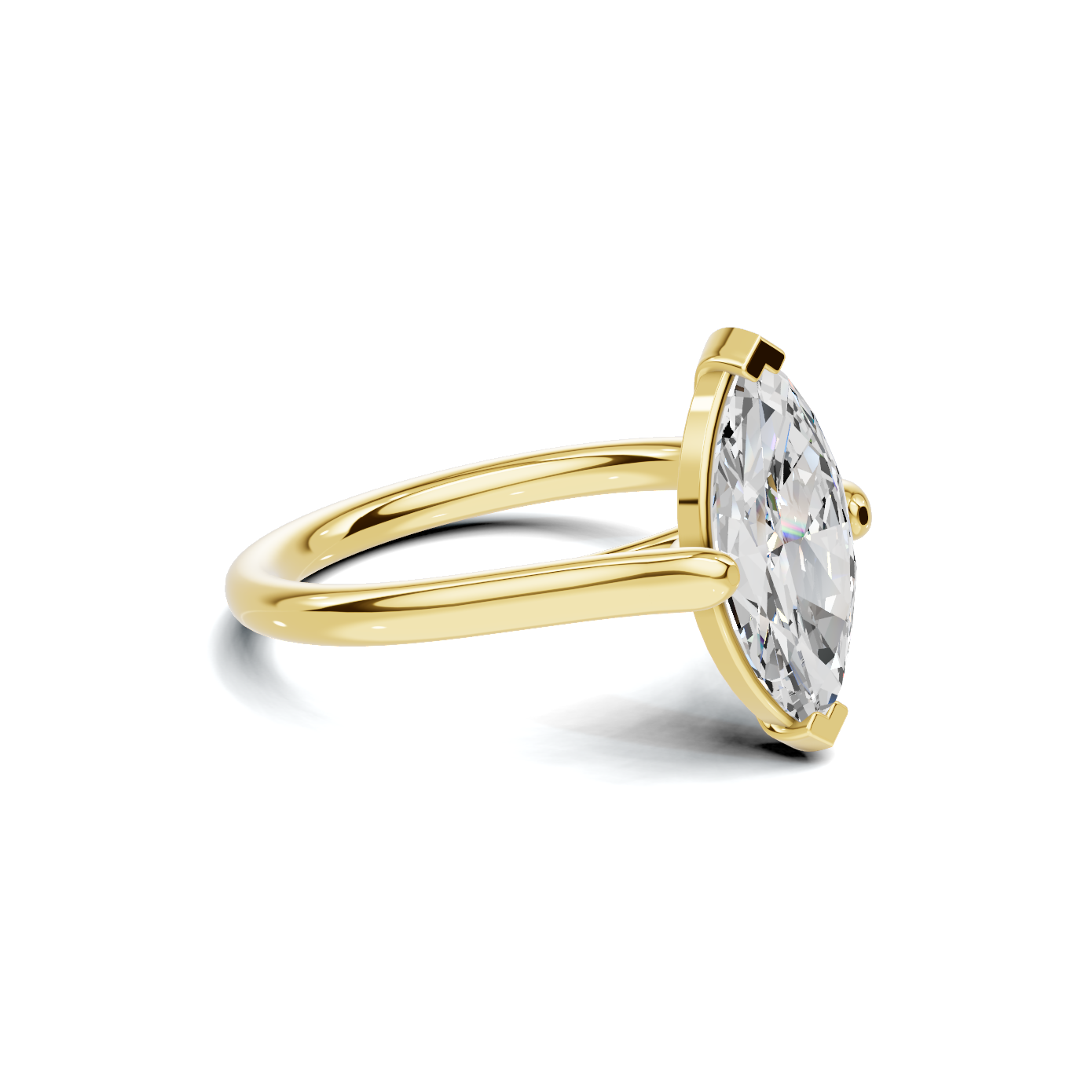 Elegant 2 CT Marquise Solitaire Diamond Ring