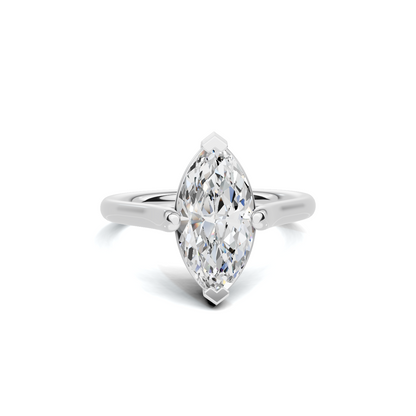 Elegant 2 CT Marquise Solitaire Diamond Ring