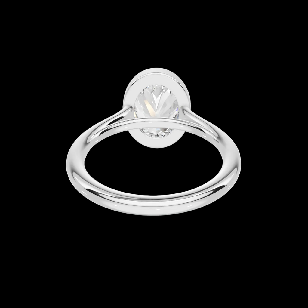 Modern 2.2 CT Oval Bezel Solitaire Ring
