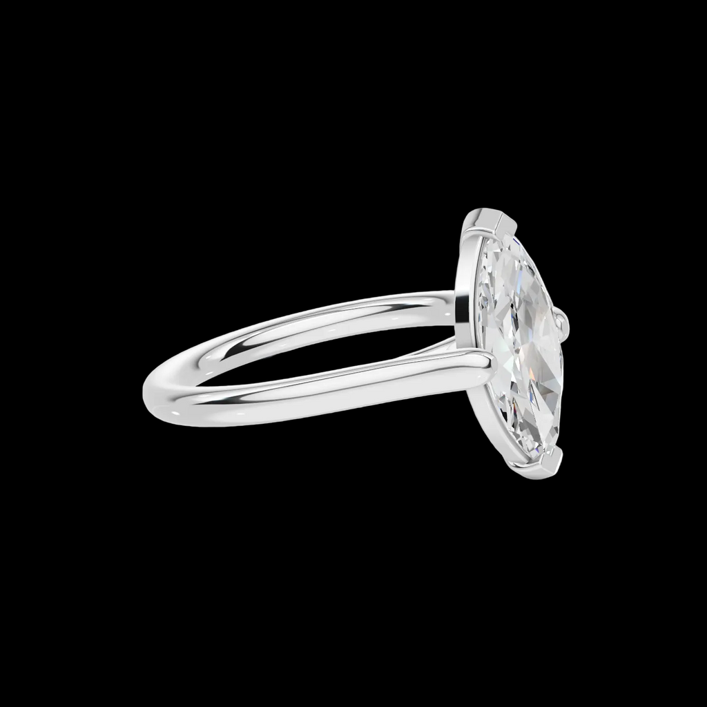 Elegant 2 CT Marquise Solitaire Diamond Ring