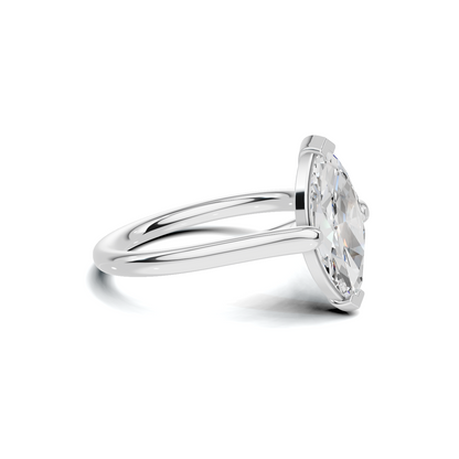 Elegant 2 CT Marquise Solitaire Diamond Ring