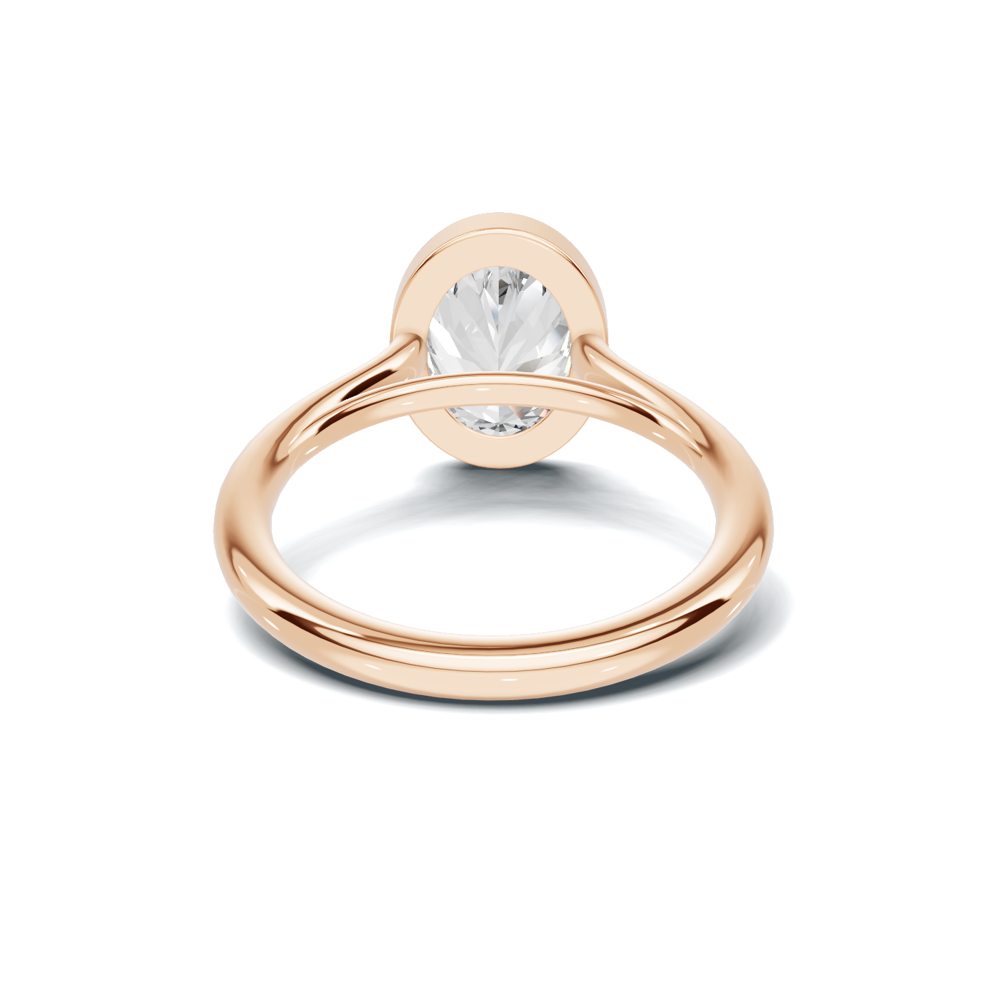 Modern 2.2 CT Oval Bezel Solitaire Ring