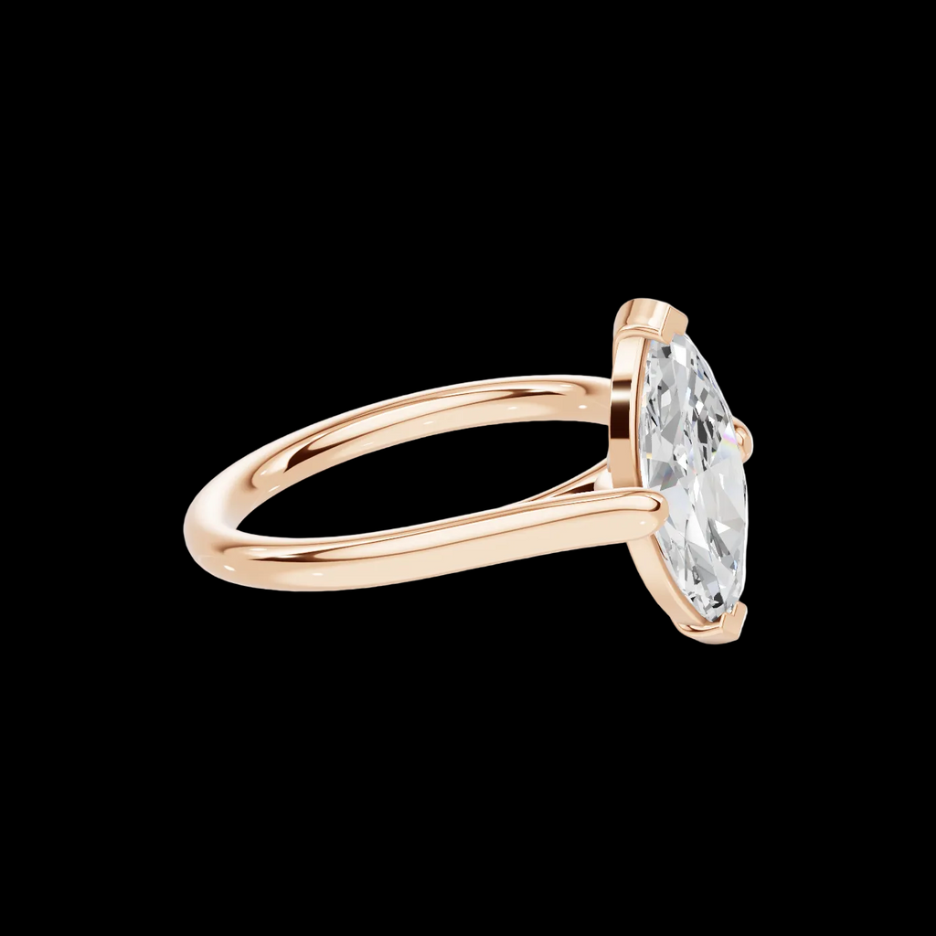 Elegant 2 CT Marquise Solitaire Diamond Ring