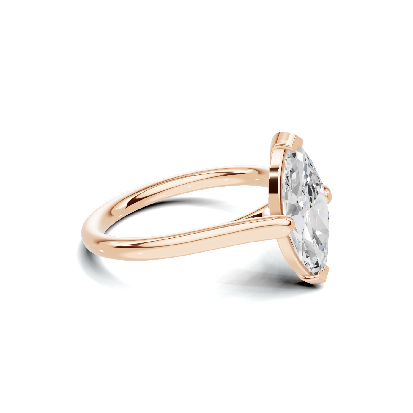 Elegant 2 CT Marquise Solitaire Diamond Ring