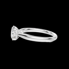 Classic 1 CT Oval Solitaire Lab Diamond Ring