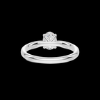 Classic 1 CT Oval Solitaire Lab Diamond Ring