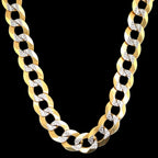 11MM Solid Two-Tone Curb Chain