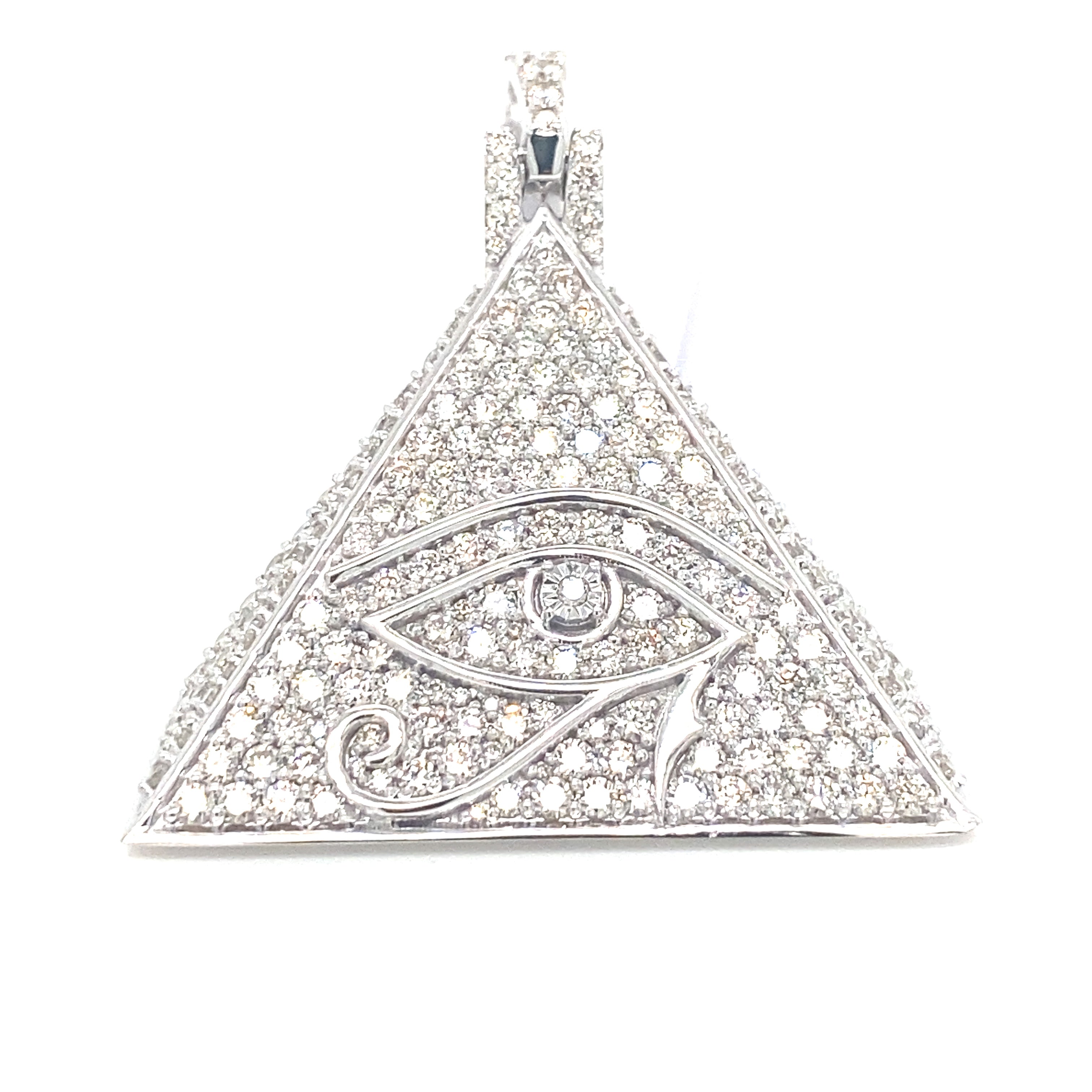 KING ICE キングアイス ROSE GOLD EYE OF RA PYRAMID NECKLACE Cerulean Eye of Ra Necklace | Egypt Pieces | King ice – King Ice