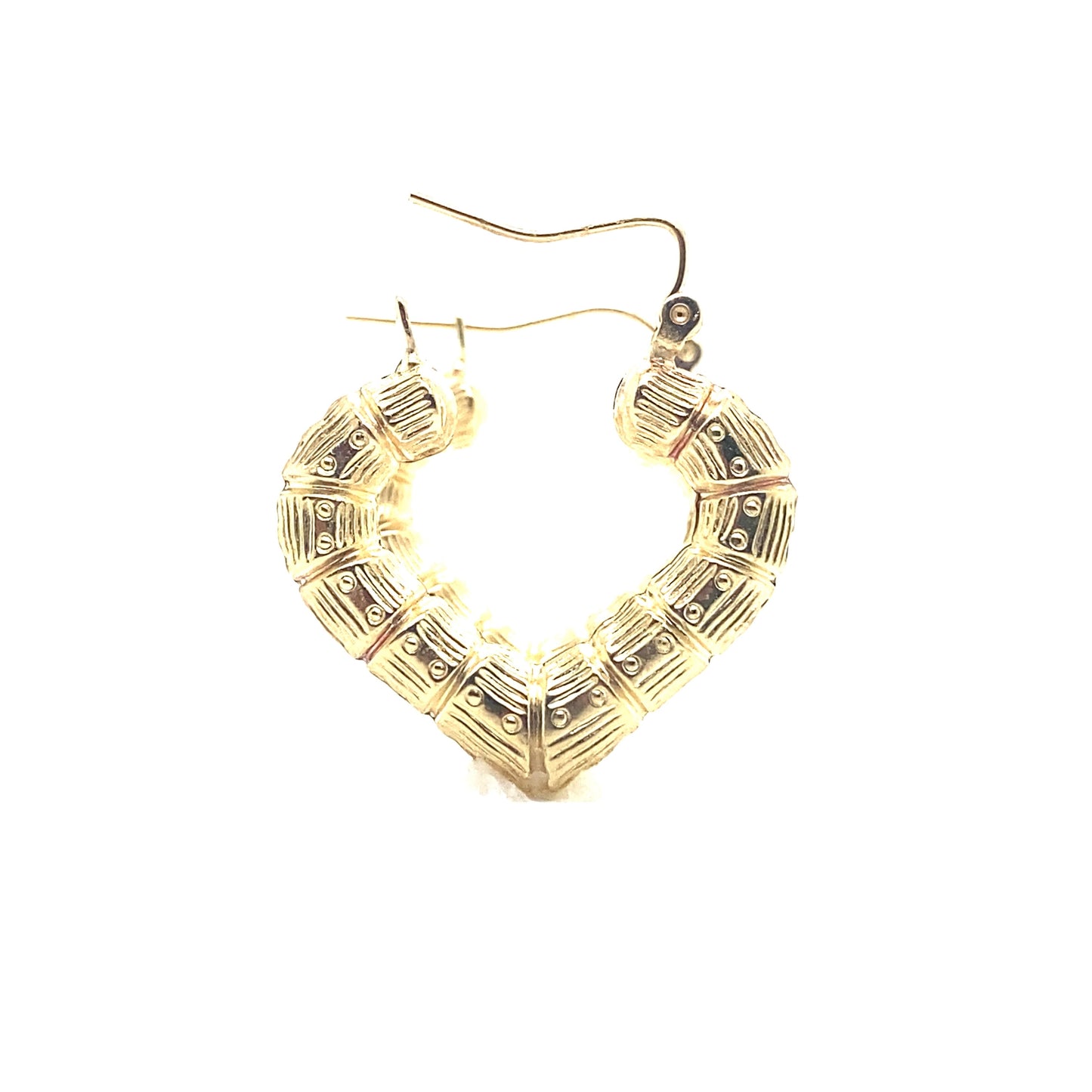 Bamboo Heart Earrings