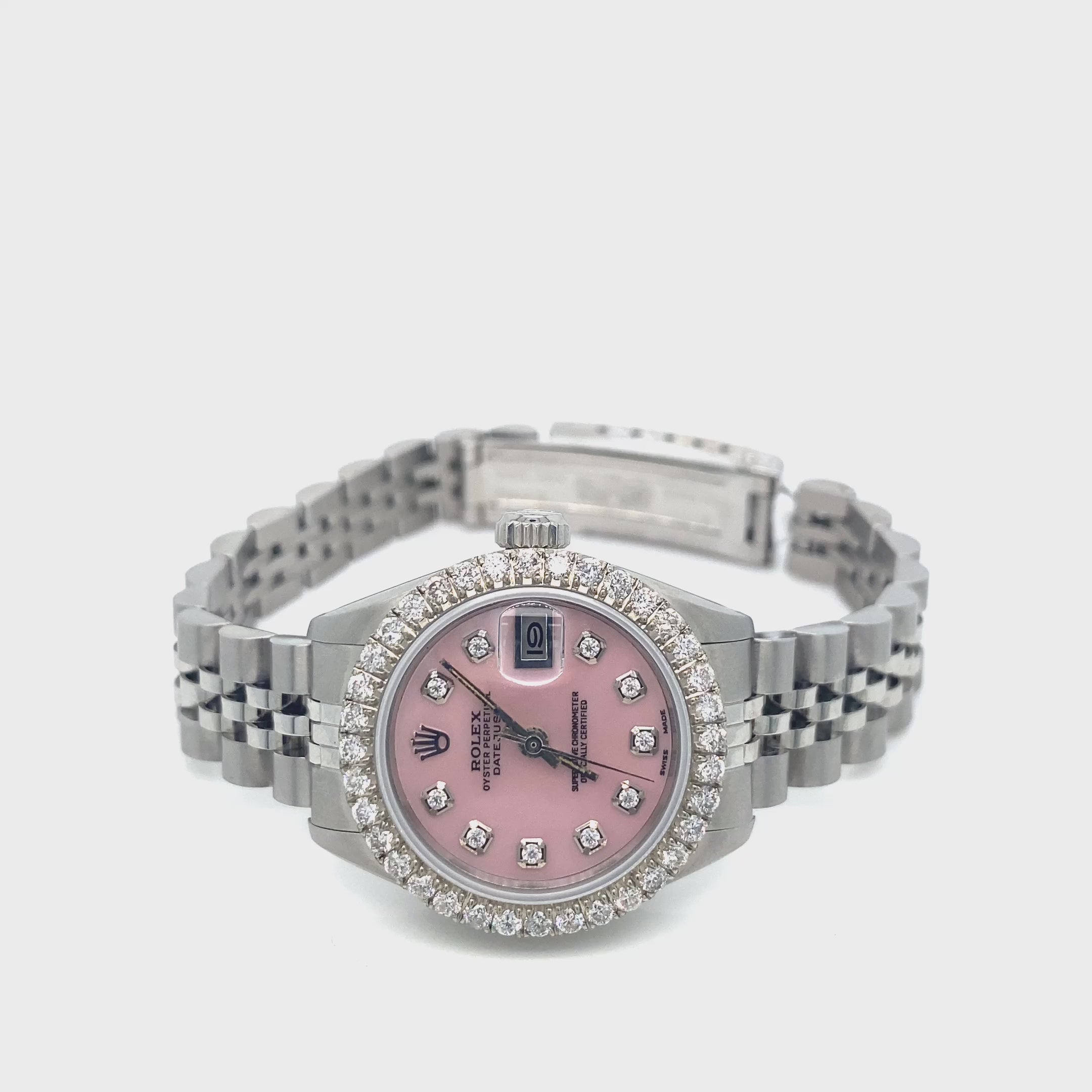 Rolex Oyster Perpetual Ladies Pink Dial 26MM Rocco s Jewelry